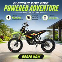 Moto tout-terrain électrique haute performance Surron pour enfants, modèle Hyper Bee 2026, avec batterie 58V 22Ah, 8000W