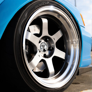 ล้อฟอร์จ RAYS TE37 สีขาว ขนาด 16-22 นิ้ว 5x114.3 5x100 สำหรับ BMW 340i Nissan Silvia S15 Volvo S60 Jaguar F-Type Ford Focus RS - Product Image 4
