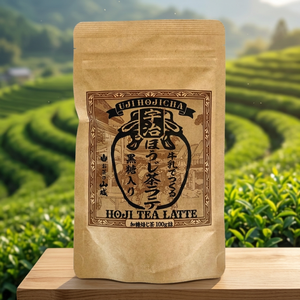 UJI HOJICHA Hoji Tea Latte 100g Sachet Poudre de boisson instantanée aromatisée - Product Image 1
