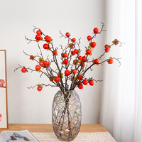 Vente en gros de fruits artificiels en mousse de kaki de 80 cm, aspect réaliste, pour la décoration de la maison, Halloween, Noël, Thanksgiving - Haute qualité