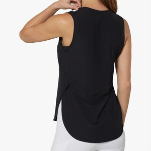 Chaleco Deportivo Nuevo Estilo para Mujer, Sin Mangas, Abertura Lateral, Transpirable, de Secado Rápido, para Yoga, Correr, Entrenamiento, Top Holgado de Fitness - Product Image 5