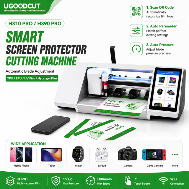 H310 Pro Hydrogel Film Screen Protector Cutting Machine TPU EPU UV Nano Glass Mobile Phone High Precision Smart Cutter
