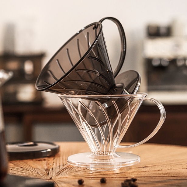 Westgreen Hand-brewed PC Coffee Dripper V02 Coffee Filter Cup Americano Drip Utensil Filter Bowl,for Cafes,restaurant,hotel Use