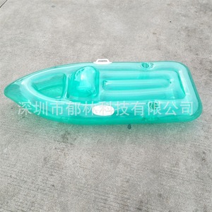 Tabla de paddle inflable transparente para niños, flotador de PVC para piscina, juguete acuático con portavasos - Product Image 2