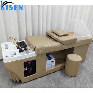 Table de lavage capillaire Kisen personnalisée pour spa aquatique, lit de massage thaïlandais pour salon de coiffure avec système de circulation d'eau - Product Image 2