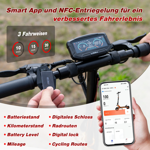 RCB D7 Pro ABE 48V 27Ah 500W Two-Wheel Adult Scooter Aluminum Alloy Foldable Waterproof 150kg Load Capacity Lithium Battery App - Product Image 2