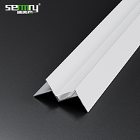 Plafonniers extrudés d'angle de diffuseur de lumière de canal de profil de bande de LED de haute qualité