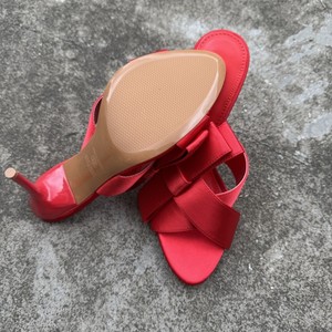 Da <span class=keywords><strong>donna</strong></span> <span class=keywords><strong>eleganti</strong></span> sandali con fiocco a punta aperta con tacco alto Design <span class=keywords><strong>Slip</strong></span>-<span class=keywords><strong>On</strong></span> per l'estate all'aperto - Product Image 4