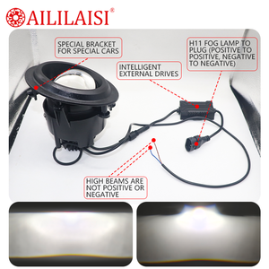 3 pouces BI LED projecteur antibrouillard H11 pour Toyota Noah Vios Vigo pour Rav4 Landcruiser LC71 LC75 LC76 LC79 LC80 Fortuner Avalon - Product Image 3