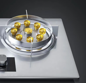 Eingebautes 2-Flammen-Gaskochfeld aus Edelstahl mit elektronischer Zünd klasse Energie effizient für den Hausgebrauch im Freien - Product Image 2