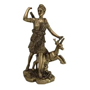Esculturas al por Mayor para Decoración del Hogar, Figura de Resina de la Diosa Artemisa Cazadora de la Luna, Mitología Griega, Decoración Retro para Bares y Restaurantes - Product Image 1