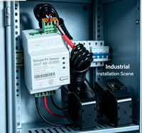Compteur d'électricité bidirectionnel monophasé AGF-AE-D/200 100A Classe 0.5 avec écran LCD et pince CT en circuit ouvert pour la mesure du courant et de l'énergie