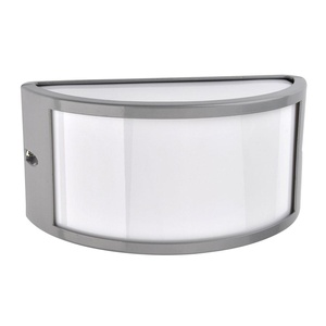 Lámpara exterior de aluminio IP44 1xE27 gris 13x25x12 cm, ideal para iluminación exterior en jardines y terrazas. - Product Image 1