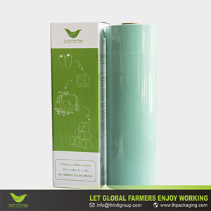 ฟิล์มพันห่อฟางอัลฟัลฟ่าและข้าวโพดแบบหลายชั้นชนิด LLDPE สำหรับโรงงาน ป้องกันออกซิเจนได้ดี ทนทานต่อรังสียูวี พร้อมกาวในตัว - Product Image 2