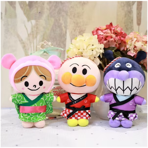 20cm dễ thương Nhật Bản Anpanman cậu bé phim hoạt hình mềm 3D đồ chơi sang trọng ánh sáng mặt dây chuyền móc khóa túi trang trí móng vuốt Máy búp bê Quà Tặng - Product Image 1