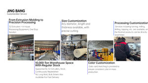 תותב פלסטיק HDPE & UHMWPE - מוט מוצק/חלול, תותב צינור, מתאם, לחלקי מכונות תעשייתיות - Product Image 3