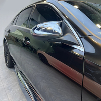 WRAPMASTER 7,5 mil 1,5 m Film de protection de carrosserie noir métallisé liquide de luxe en TPU auto-réparant, anti-UV, anti-rayures, à changement de couleur et brillant