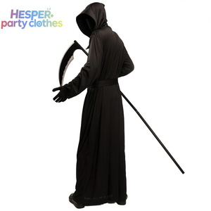 HESPER Robe de mort à capuche, costume de mort terrifiant (convient aux adultes), costume d'Halloween, costume d'anime - Product Image 1