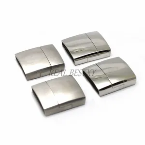 Engrave Logo Hole:18*4mm DIY Making wide Bracelets Buckle Metal Clasps For Leather Bracelet Jewelry Findings Accessory