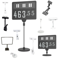Porte-étiquette de prix pour marchandises, clip d'affichage rotatif en plastique pour supermarché, clip de signalisation POP