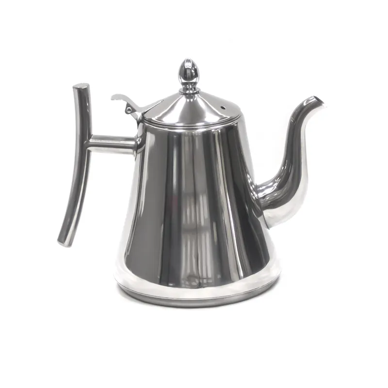 Stainless Steel Teapot Kitchenware Tabletop Tea And Coffee Pour Over Serving Teapot With Infuser