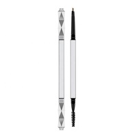 Personnalisez votre logo Crayon à sourcils en argent de luxe de haute qualité Crayon à sourcils personnalisé de marque privée Crayon à sourcils cosmétiques en gros