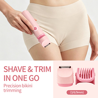 Tondeuse bikini pour femmes, rasoir électrique 5 en 1, rasoir étanche IPX7 rechargeable, épilateur facial et pubien