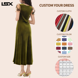 Vestido Largo <span class=keywords><strong>de</strong></span> Verano para Mujer, Estilo Casual y Formal, Ajustado al Cuerpo, Nuevo, Sexy, para Eventos Nocturnos, Tejido Natural, Color Sólido - Product Image 2