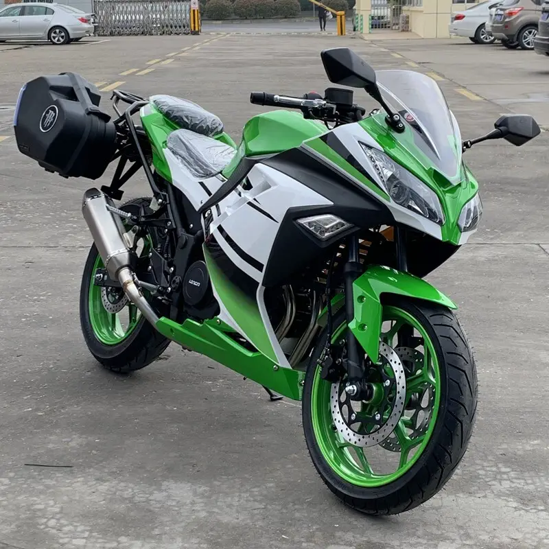 新しいステッカーHENGLAI ABS Sportbikeオイル冷却エンジンガソリンレーシングオートバイ200ccバイク