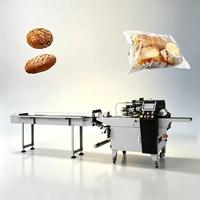 Machine d'emballage Flow Pack pour petits biscuits et gâteaux, vente directe d'usine, machine d'emballage alimentaire, machine à emballer les aliments en sachet, fabrication de sacs