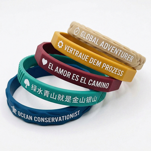 Braccialetto Personalizzato Luminoso al Buio, Cinturino da Polso in Silicone, Portachiavi in Silicone, Braccialetti in Silicone con Logo Personalizzato - Product Image 1