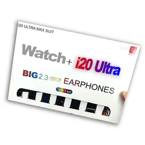 10 in1 i20 Ultra Max Suit Smartwatch 2.3 Inch HD Large Screen Wireless Charging True Buckle Screw 49MM Smart Watch TWS Earphones