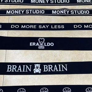 Sangle en nylon jacquard rayée personnalisée, confortable, pour soutien-gorge de sport, élastique haute ténacité, largeur 4 cm, sangle chevron pour sacs - Product Image 1