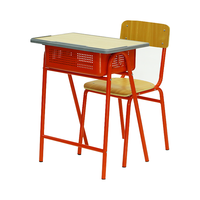 Ensemble de chaise et de bureau d'étude pour l'école primaire, mobilier moderne pour salle de classe, ensemble de bureau et de chaise pour étudiants