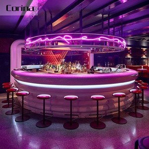 <span class=keywords><strong>Corina</strong></span> Éclairé Par LED de Réception En Pierre Artificielle Bar Réception - Product Image 5
