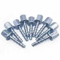 Ancres à béton en acier au carbone galvanisé à tête hexagonale, vis de suspension à filetage interne M6, grade 4.8, pour fixation au plafond