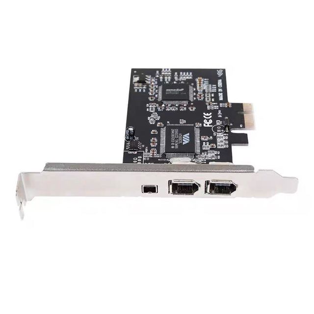 PCI-E 1X 1394 Expansion Card DV HD Video Capture Driver-free VIA Stock