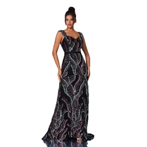 Vestido de Dama de Honor Elegante Europeo-Americano con Lentejuelas, Largo hasta el Suelo, de Secado Rápido, con Escote <span class=keywords><strong>Corazón</strong></span>, para Eventos Transfronterizos y de Agradecimiento - Product Image 5