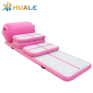 HUALE FACTORY Exercise Inflatable Customised sizes Air Mat Durable Air Tumbling Track Inflatable Mat Air Trackfor gymnastics