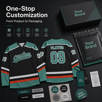 Maillot de hockey sur glace personnalisé par sublimation pour joueurs adultes et jeunes, entraînement en club et matchs, commandes en gros pour équipes et commandes en vrac