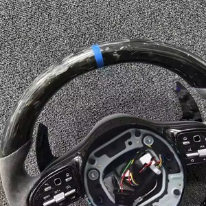 Volant sport en fibre de carbone forgée et suède, diamètre 385 mm, compatible avec Mercedes W205 W222 C63 <span class=keywords><strong>AMG</strong></span> - Product Image 5