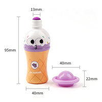 Marqueurs à points non toxiques en forme de crème glacée, design mignon, encres lavables, tampons à peinture pour enfants, tout-petits et enfants d'âge préscolaire