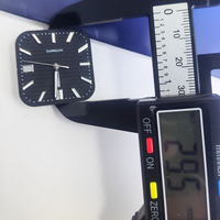 Jam Tangan Mekanik Otomatis Mewah 38mm Casing Baja Tahan Karat Persegi Jarum Bercahaya Tampilan Penunjuk NH35 20mm Baru