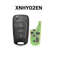 Clé de voiture Xhorse noire à 3 boutons, télécommande électronique universelle pour voiture XNHO0OEN XNBUO1EN XNHYO2EN XNTOOOEN XNFO01 ENXNAUO1