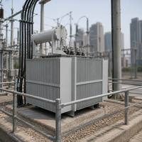 Transformateur immergé dans l'huile à enroulement en cuivre haute efficacité S13-M ONAN monté sur socle, 11 kV, 1000 kVA, personnalisé pour ferme solaire