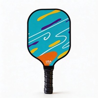 Vente directe d'usine Raquette de pickleball en fibre de verre matériau nid d'abeille fibre de carbone T700 12 mm d'épaisseur 220 g Adulte Enfant 0 trous