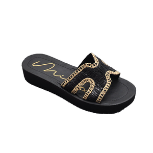 Sandalias Planas <span class=keywords><strong>de</strong></span> <span class=keywords><strong>Playa</strong></span> Casuales <span class=keywords><strong>de</strong></span> <span class=keywords><strong>Marca</strong></span> <span class=keywords><strong>de</strong></span> Lujo para Mujer, con Pedrería, Diseño Transpirable, Tipo <span class=keywords><strong>Chanclas</strong></span> - Product Image 4