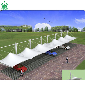 工厂价格Pvdf涂层膜结构车棚盖帐篷停车场遮阳帐篷 - Product Image 4