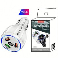 Ladegeräte Adapter 1 USB QC-Anschluss 2 USB-C PD-Anschlüsse 90W Auto-Ladegerät Schnellladung USB-Autoladegeräte