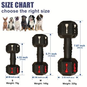Giocattolo per cani con manubrio in gomma indistruttibile a prova di perdite di cibo Dispenser resistente al morso giocattolo da masticare per stimolazione mentale e cure dentistiche - Product Image 2